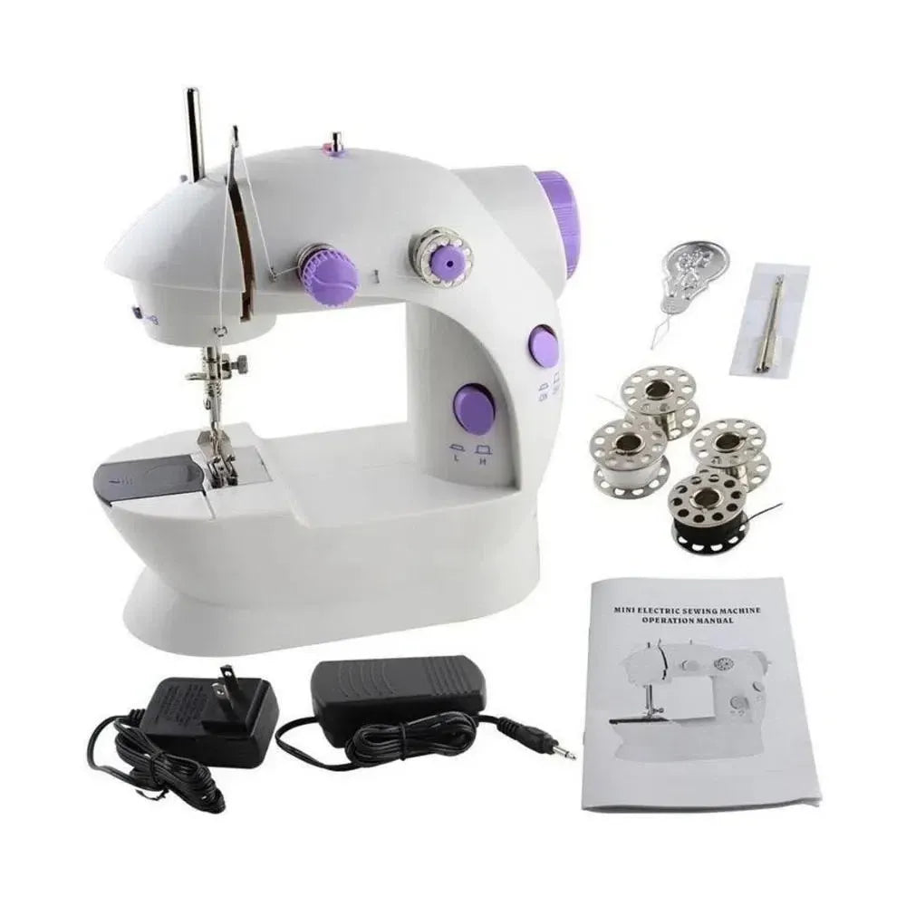 maquina de coser portátil con mesa 4en1