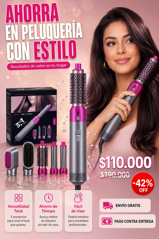 Cepillo secador 5 en 1
