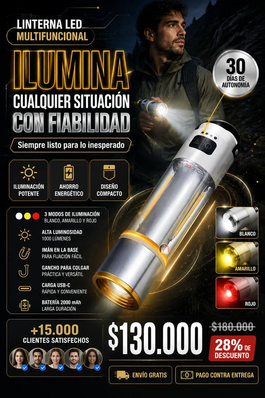 Linterna Led Multifuncional